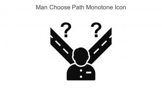 Man Choose Path Monotone Icon In Powerpoint Pptx Png And Editable Eps Format