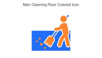 Man Cleaning Floor Colored Icon In Powerpoint Pptx Png And Editable Eps Format