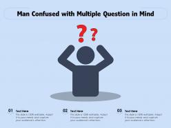 Man confused with multiple question in mind