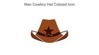 Man Cowboy Hat Colored Icon In Powerpoint Pptx Png And Editable Eps Format