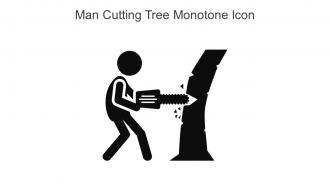 Man Cutting Tree Monotone Icon In Powerpoint Pptx Png And Editable Eps Format