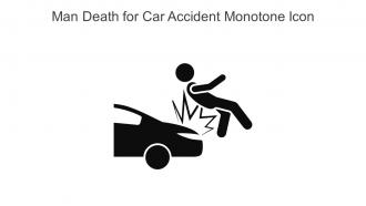Man Death For Car Accident Monotone Icon In Powerpoint Pptx Png And Editable Eps Format
