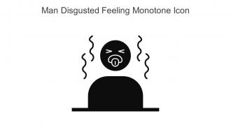 Man Disgusted Feeling Monotone Icon In Powerpoint Pptx Png And Editable Eps Format