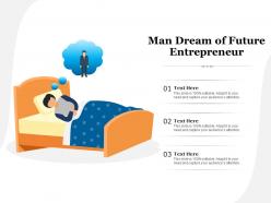 Man dream of future entrepreneur