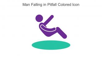 Man Falling In Pitfall Colored Icon In Powerpoint Pptx Png And Editable Eps Format