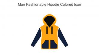 Man Fashionable Hoodie Colored Icon In Powerpoint Pptx Png And Editable Eps Format