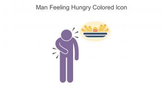 Man Feeling Hungry Colored Icon In Powerpoint Pptx Png And Editable Eps Format