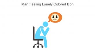 Man Feeling Lonely Colored Icon In Powerpoint Pptx Png And Editable Eps Format