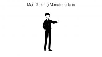 Man Guiding Monotone Icon In Powerpoint Pptx Png And Editable Eps Format