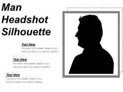 Man headshot silhouette powerpoint templates