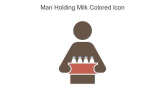 Man Holding Milk Colored Icon In Powerpoint Pptx Png And Editable Eps Format