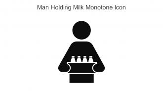 Man Holding Milk Monotone Icon In Powerpoint Pptx Png And Editable Eps Format