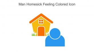 Man Homesick Feeling Colored Icon In Powerpoint Pptx Png And Editable Eps Format