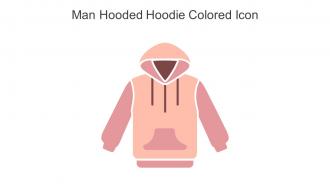 Man Hooded Hoodie Colored Icon In Powerpoint Pptx Png And Editable Eps Format