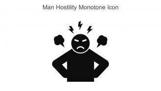 Man Hostility Monotone Icon In Powerpoint Pptx Png And Editable Eps Format