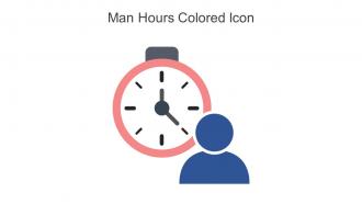 Man Hours Colored Icon In Powerpoint Pptx Png And Editable Eps Format