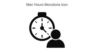 Man Hours Monotone Icon In Powerpoint Pptx Png And Editable Eps Format