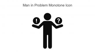Man In Problem Monotone Icon In Powerpoint Pptx Png And Editable Eps Format