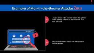 Man In The Browser Attack In Cyber Security Training Ppt Best Content Ready