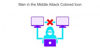 Man In The Middle Attack Colored Icon In Powerpoint Pptx Png And Editable Eps Format