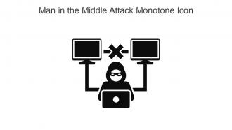 Man In The Middle Attack Monotone Icon In Powerpoint Pptx Png And Editable Eps Format