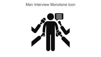 Man Interview Monotone Icon In Powerpoint Pptx Png And Editable Eps Format