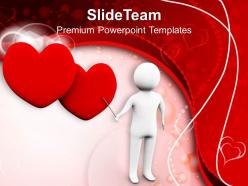 Man is explaining the love wedding powerpoint templates ppt themes and graphics 0213
