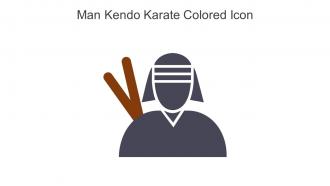 Man Kendo Karate Colored Icon In Powerpoint Pptx Png And Editable Eps Format