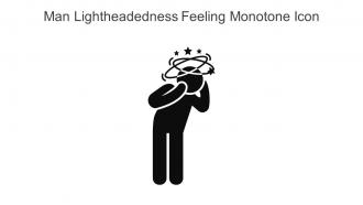 Man Lightheadedness Feeling Monotone Icon In Powerpoint Pptx Png And Editable Eps Format