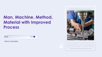 Man Machine Method Material With Improved Process PPT Guidelines AT
