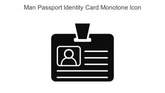 Man Passport Identity Card Monotone Icon In Powerpoint Pptx Png And Editable Eps Format
