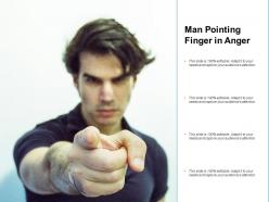 Man Pointing Finger In Anger