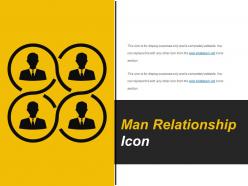 Man relationship icon example ppt presentation