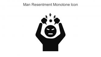 Man Resentment Monotone Icon In Powerpoint Pptx Png And Editable Eps Format