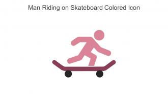 Man Riding On Skateboard Colored Icon In Powerpoint Pptx Png And Editable Eps Format
