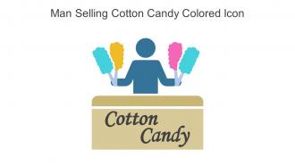 Man Selling Cotton Candy Colored Icon In Powerpoint Pptx Png And Editable Eps Format
