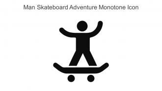 Man Skateboard Adventure Monotone Icon In Powerpoint Pptx Png And Editable Eps Format