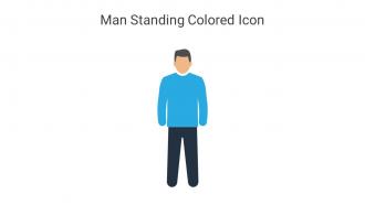 Man Standing Colored Icon In Powerpoint Pptx Png And Editable Eps Format