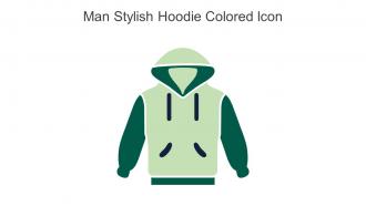 Man Stylish Hoodie Colored Icon In Powerpoint Pptx Png And Editable Eps Format