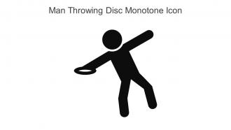 Man Throwing Disc Monotone Icon In Powerpoint Pptx Png And Editable Eps Format