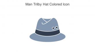 Man Trilby Hat Colored Icon In Powerpoint Pptx Png And Editable Eps Format