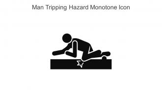 Man Tripping Hazard Monotone Icon In Powerpoint Pptx Png And Editable Eps Format