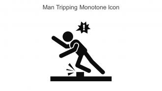 Man Tripping Monotone Icon In Powerpoint Pptx Png And Editable Eps Format