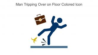 Man Tripping Over On Floor Colored Icon In Powerpoint Pptx Png And Editable Eps Format