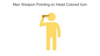 Man Weapon Pointing On Head Colored Icon In Powerpoint Pptx Png And Editable Eps Format