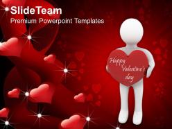 Man with a heart youth valentines day youth powerpoint templates ppt themes and graphics 0213