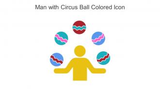 Man With Circus Ball Colored Icon In Powerpoint Pptx Png And Editable Eps Format
