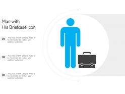 Man with his briefcase icon