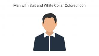 Man With Suit And White Collar Colored Icon In Powerpoint Pptx Png And Editable Eps Format
