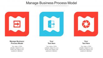 Manage Business Process Model Ppt Powerpoint Presentation Layouts Cpb